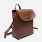 compact brown backpack leather design Pakistan