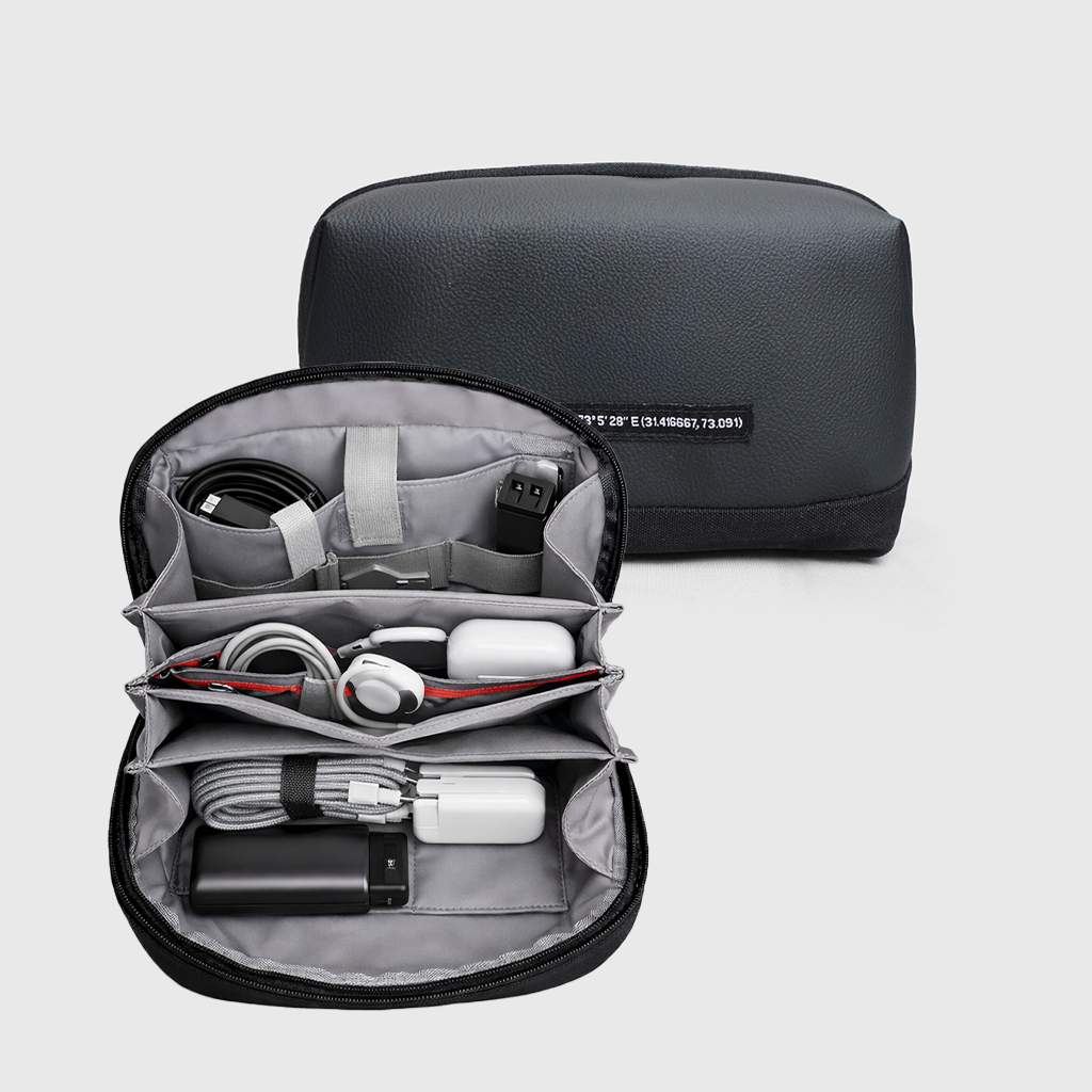 Premium Tech Organizer Pouch – Multi-Compartment Travel Storage Case