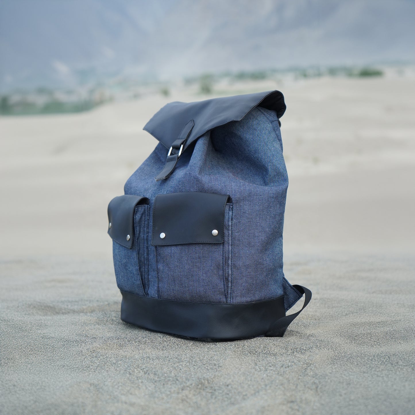 Denim Rucksack backpack