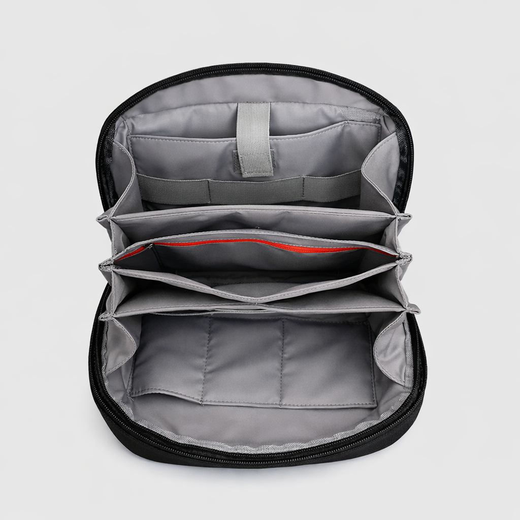 electronics organizer pouch with multi compartments