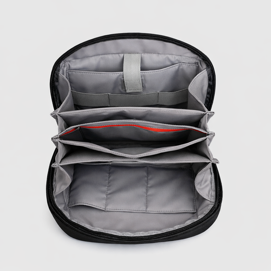 electronics organizer pouch with multi compartments