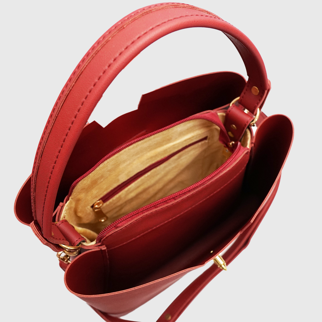 elegant burgundy purse for girls
