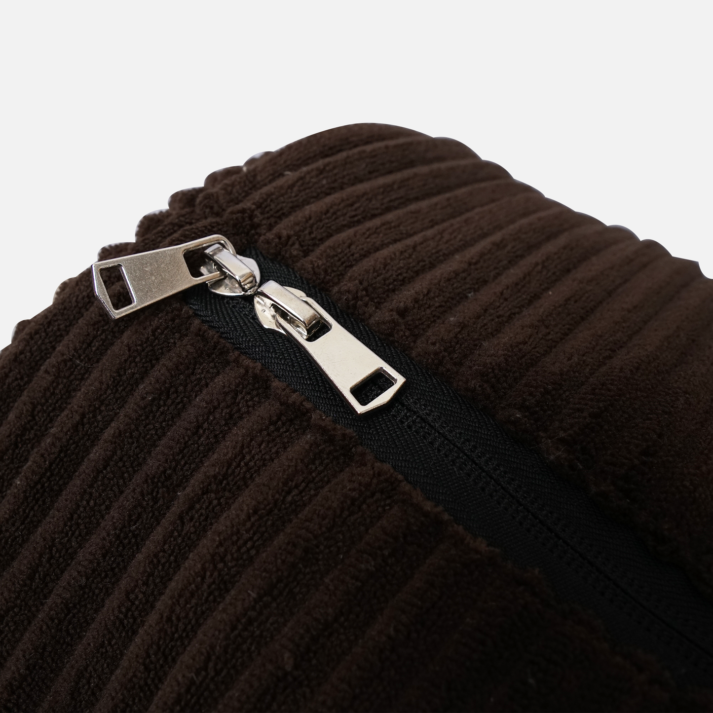 Brown Cozy Ribbed Duffle bag