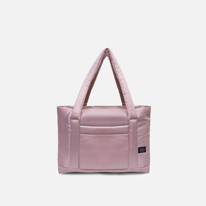 Turkish Rose puffy tote bag