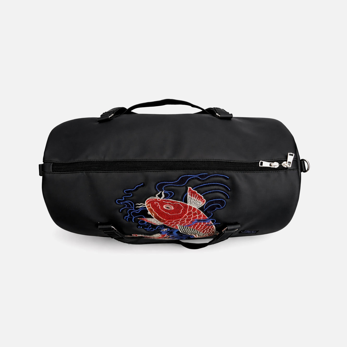 koi design statement duffle bag aesthetic travel bag
