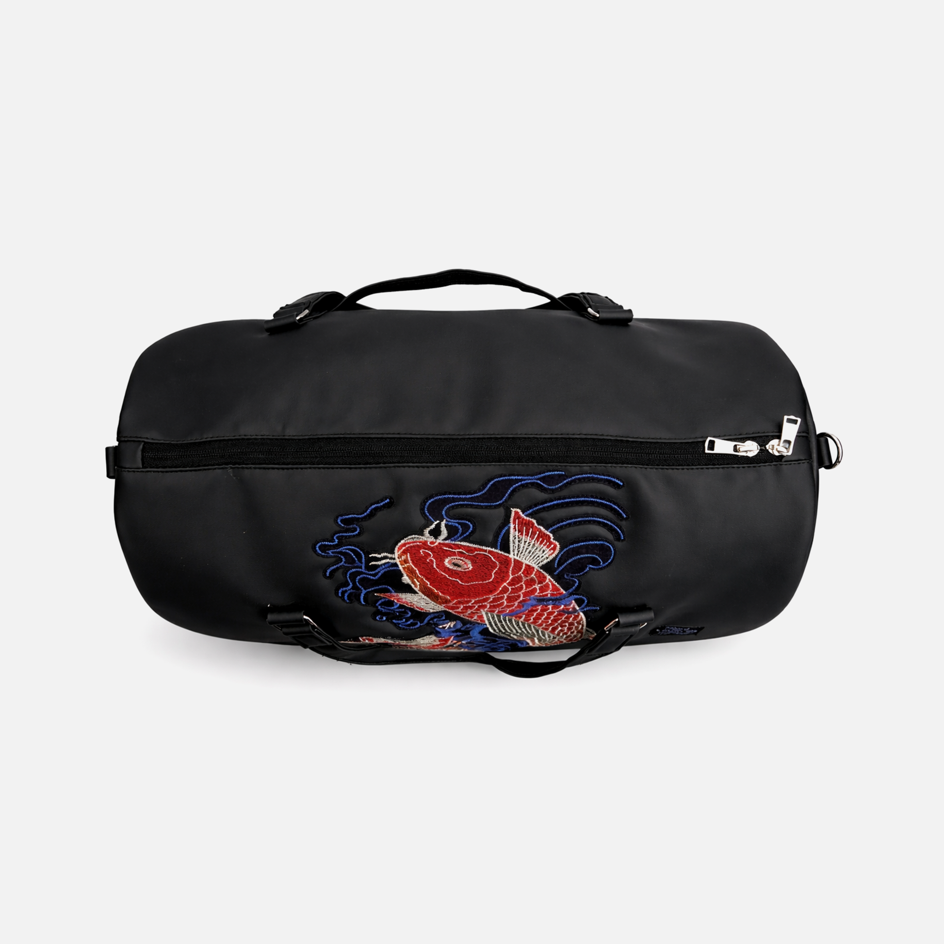 koi design statement duffle bag aesthetic travel bag