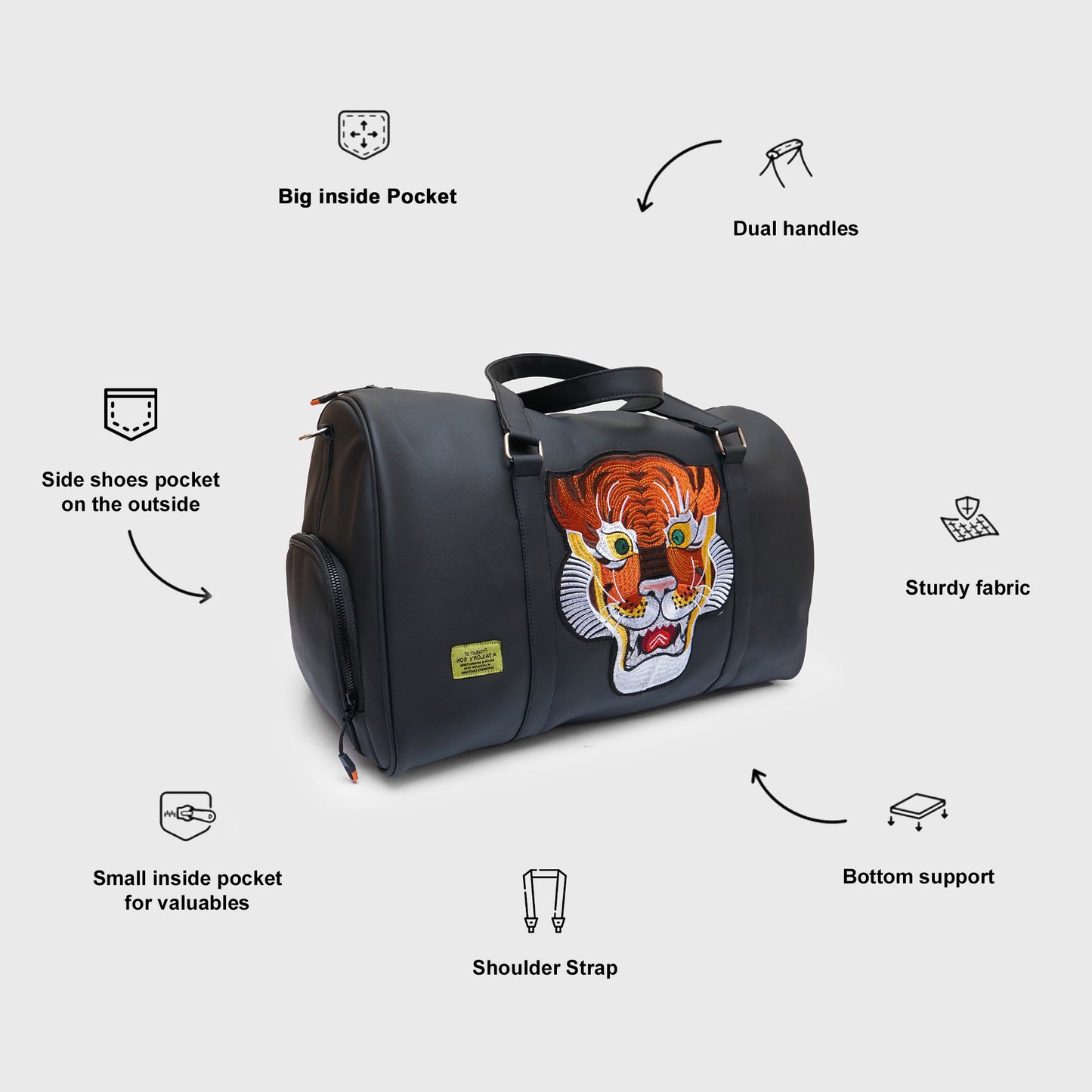 Black Lion Duffle Bag