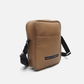 minimalist crossbody bag camel synthetic leather bag