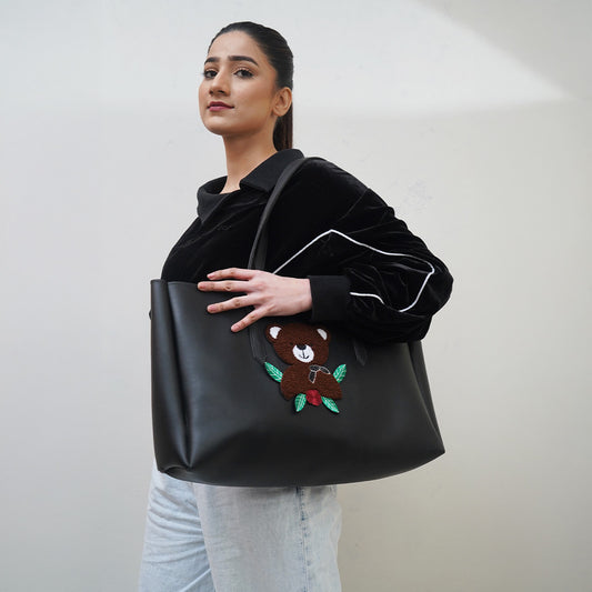 Black Teddy Tote bag 2.0
