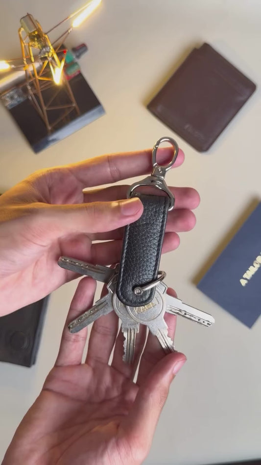 Leather Key Fob – Black