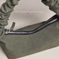 Olive Ruched Shoulder Bag
