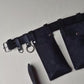 black waist belt bag for men hands free utility belt pouch street style fashion