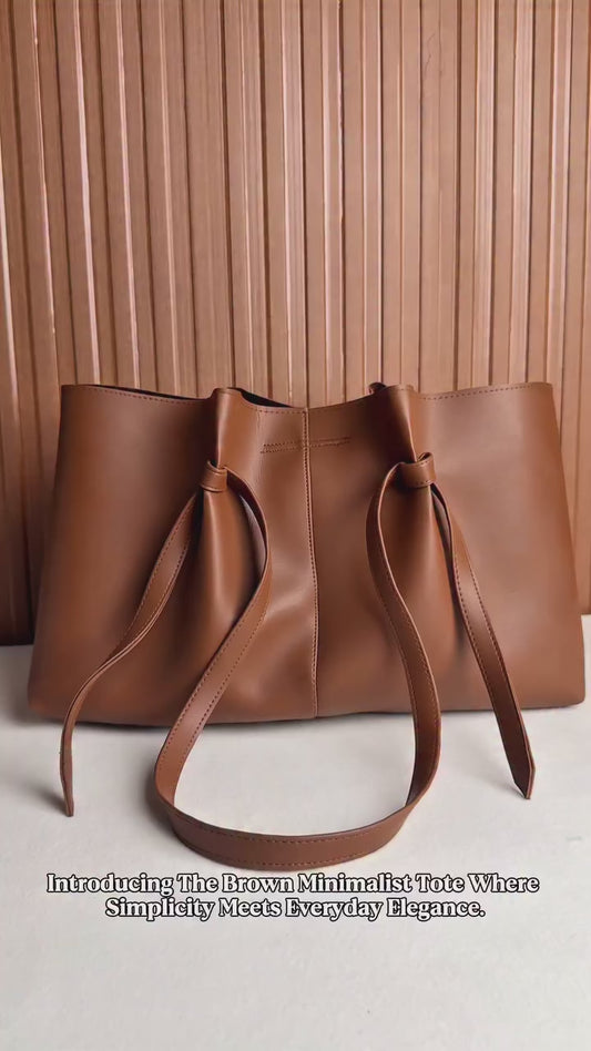 Brown Minimalist Tote