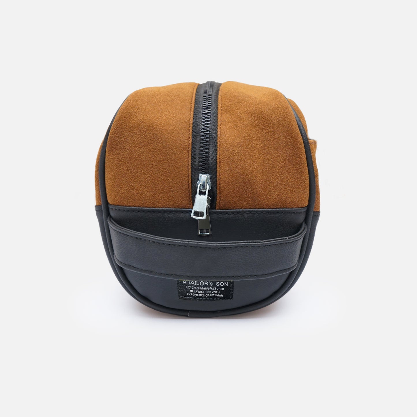 Suede with black Toiletry Bag