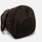 ribbed corduroy travel duffle bag brown minimal style