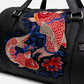 travel gym bag with shoe compartment koi design