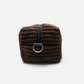 Brown Cozy ribbed toiletry bag