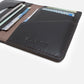 Bi Fold Card Holder Dark brown